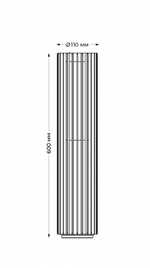 Наземный низкий светильник Italline IT9060