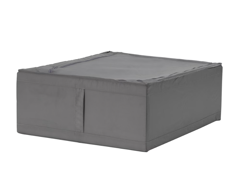 СКУББ SKUBB Ящик для хранения одежды/белья, серый, 44x55x19 см