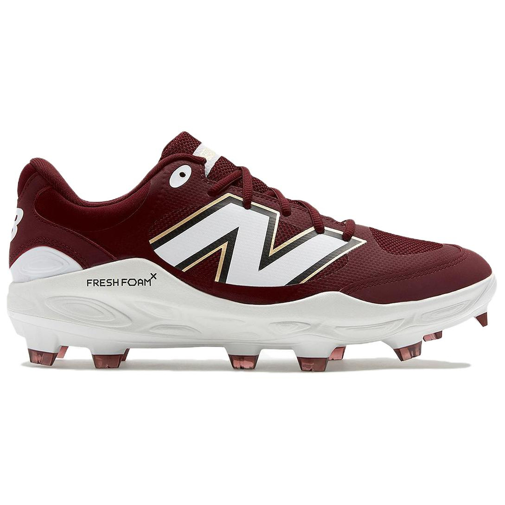 New Balance Freshform X 3000 V7 Low Top Upper Height Baseball Shoes Men"s Burgundy Red