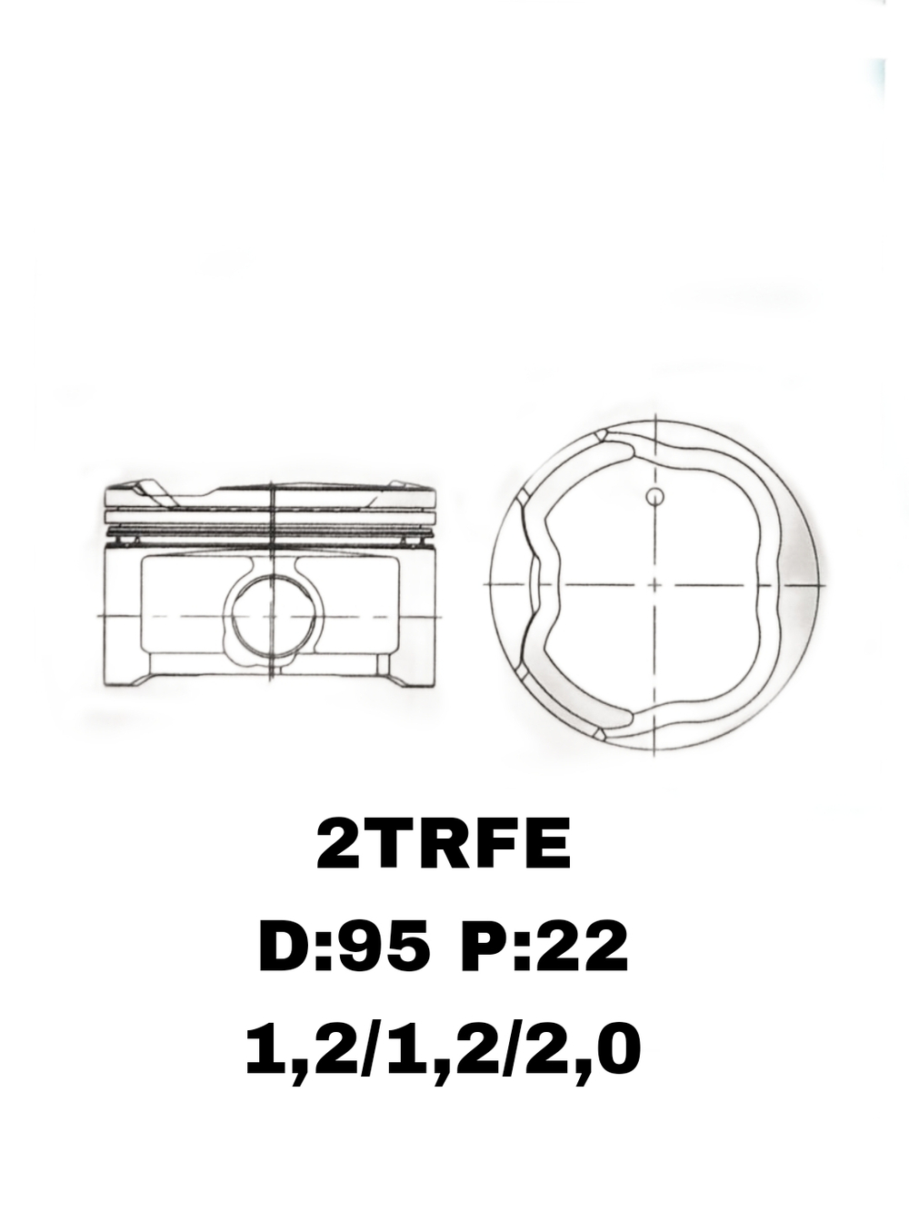 ПОРШНЯ 2TRFE