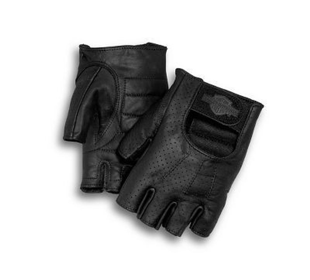 Митенки Perforated Bar & Shield Harley-Davidson, кожа 100% Митенки Perforated Bar & Shield Harley-Davidson, кожа 100%