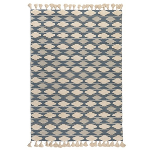 Ковер из хлопка синего цвета argyle из коллекции ethnic, 160х230 см
