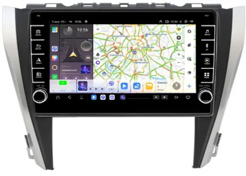 Магнитола для Toyota Camry 2014-2018 - Kuberg OL-1608 (кнопки и крутилки) Android 13, Быстрая, CarPlay, 4G SIM-слот