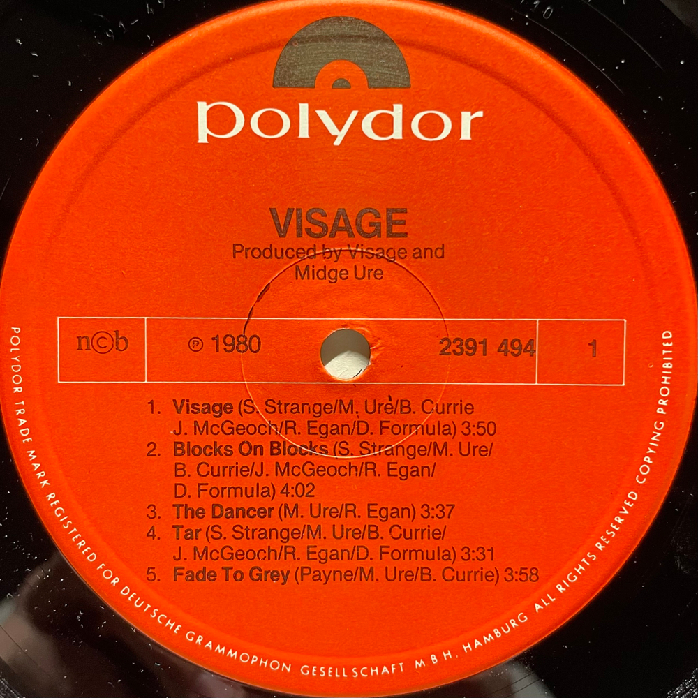 Visage - Visage (Скандинавия 1980г.)