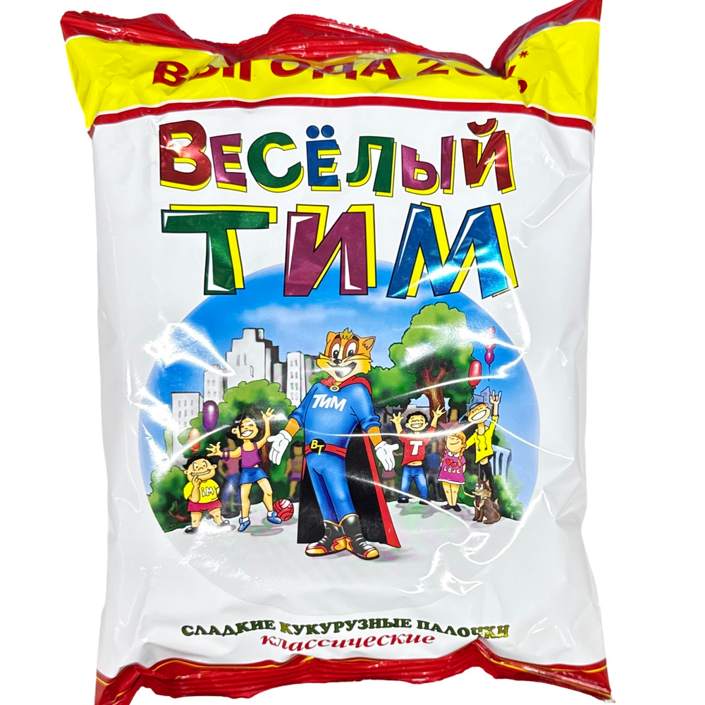 Кукурузные палочки Веселый Тим 140г Евроснек
