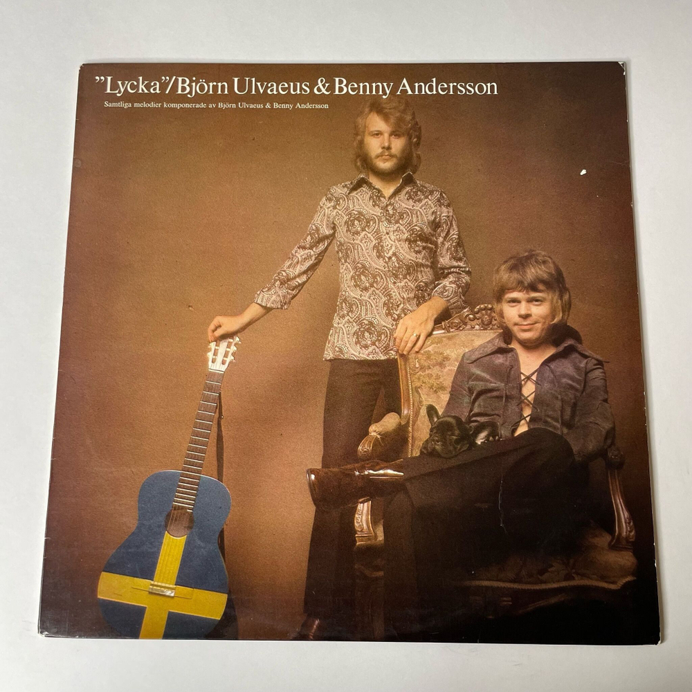 Винтажная виниловая пластинка LP Bjorn Ulvaeus and Benny Andersson Lycka (From ABBA) (Швеция 1976)