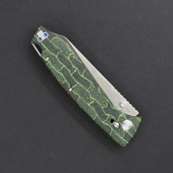 Нож Аллигатор / Alligator зеленый (со шпеньком)