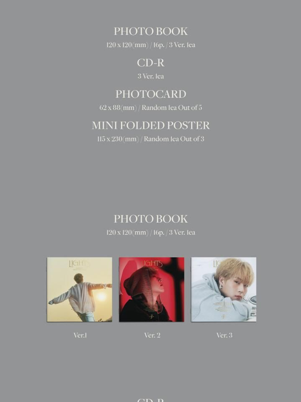 Альбом JOOHONEY - LIGHTS 1st Mini Album JEWEL CASE RANDOM Version