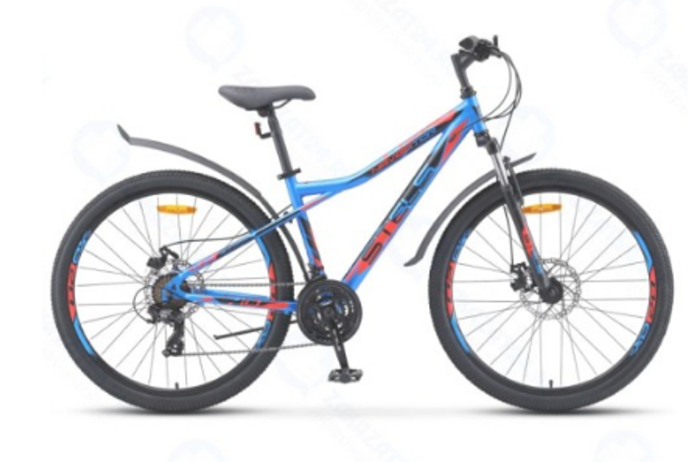 Велосипед STELS Navigator-710 MD 27.5" V020 рама 16" Синий/чёрный/красный