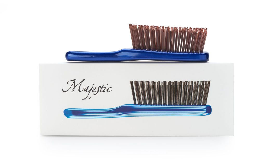 Расческа Majestic Scalp Brush синяя (дорожная версия)