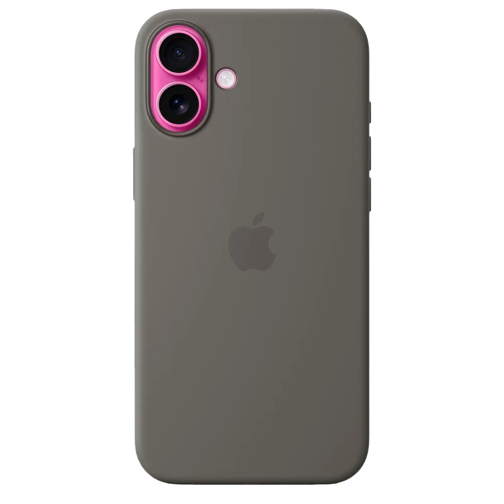 Силиконовый чехол с поддержкой MagSafe Apple Silicone Case для iPhone 16 Plus, Stone Gray (Каменно-серый)