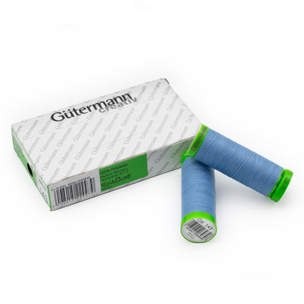Нитки для тонких тканей Gutermann Extra Fine 150 (200 метров), 5 кат. | 143 серо-голубой