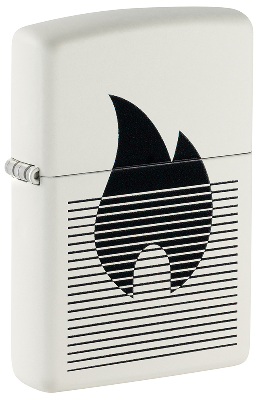 Зажигалка ZIPPO Flame Gradient Design White Matte, латунь/сталь, белая, матовая