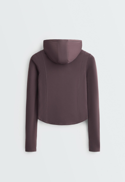 Oysho Короткая высокотехнологичная куртка Light Warm, коричнево-фиолетовый