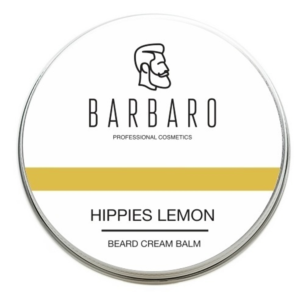 Barbaro Beard Balm Hippies lemon - Крем-бальзам для бороды Хиппи-Лимон 50 мл