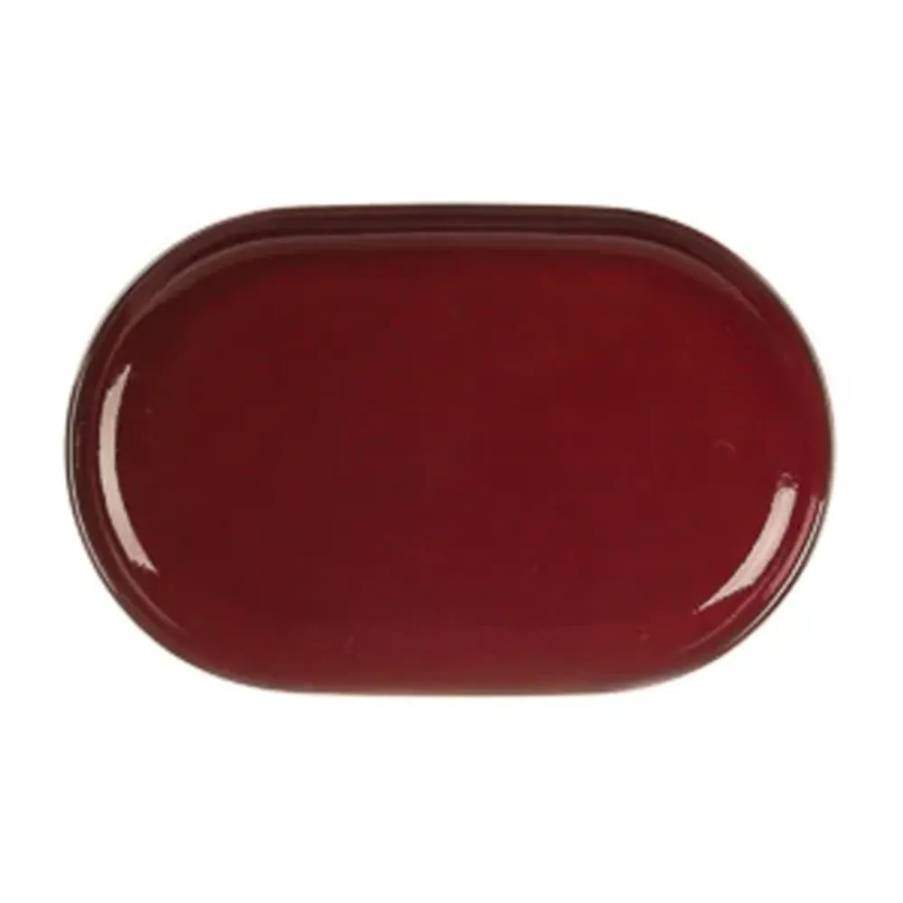 Блюдо овальное 25*16 см h2,4 см Evolution Dark Red P.L. Proff Cuisine [1]