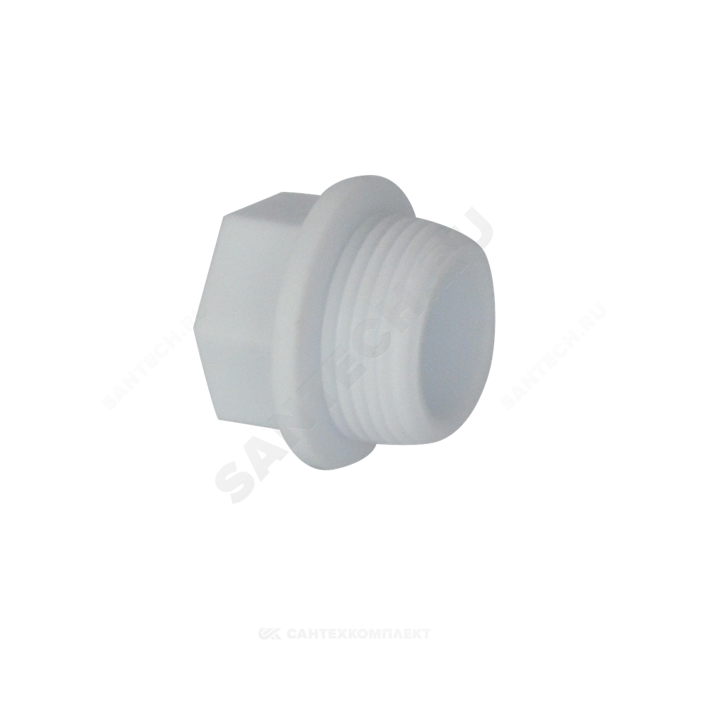 Заглушка (пробка) PP-R белая Дн 32х1" НР VALFEX 10163032