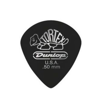 Медиаторы 12шт, 0,50мм, Dunlop 482P.50 Tortex Pitch Black Jazz III