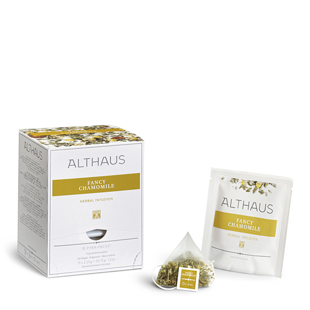 Чайный напиток травяной Althaus Fancy Chamomile в пирамидках, 15 шт