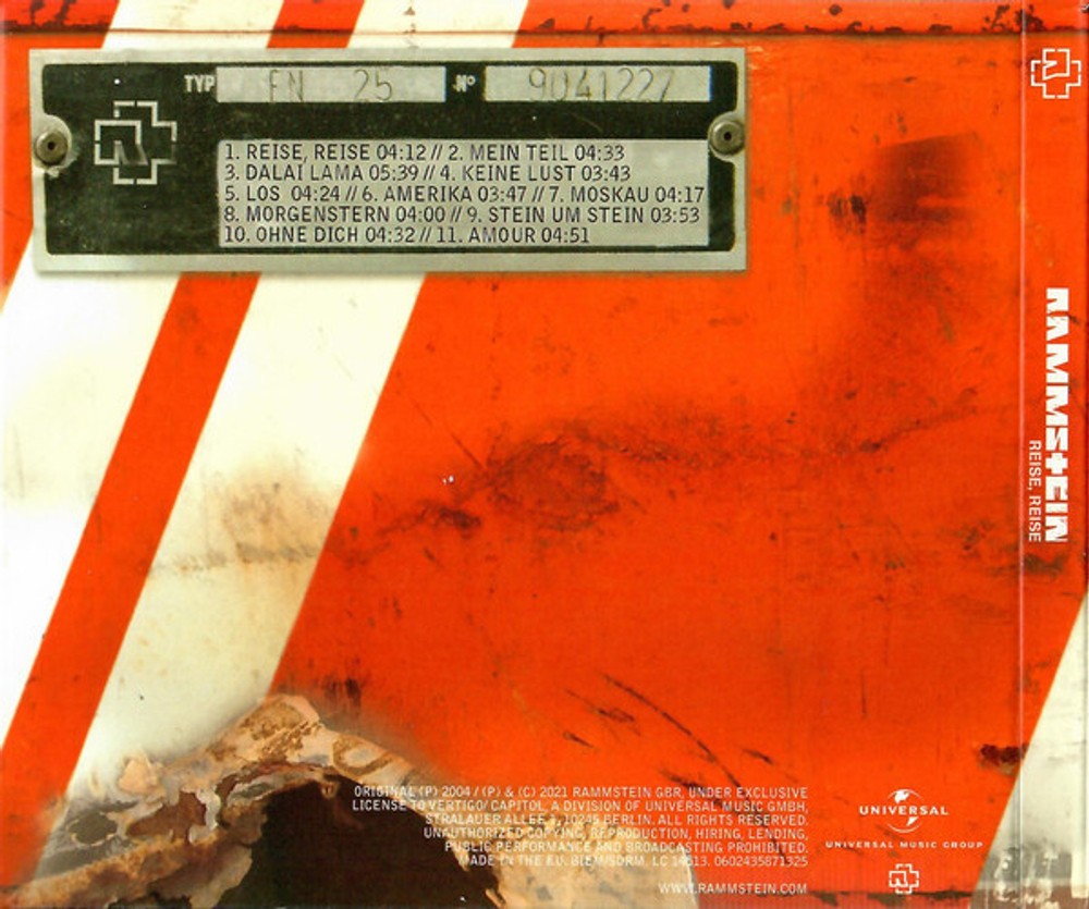 Rammstein — Reise, Reise (CD)