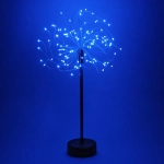 Фигура световая «Искра» 49 см с пультом, 100 ламп LED, 8 режимов на батарейках + USB питание, Синий