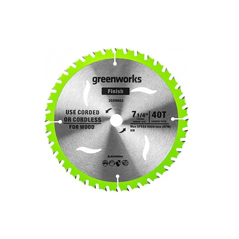 Диск пильный 184х20х1,75/1,13 40 Т Greenworks 2943307