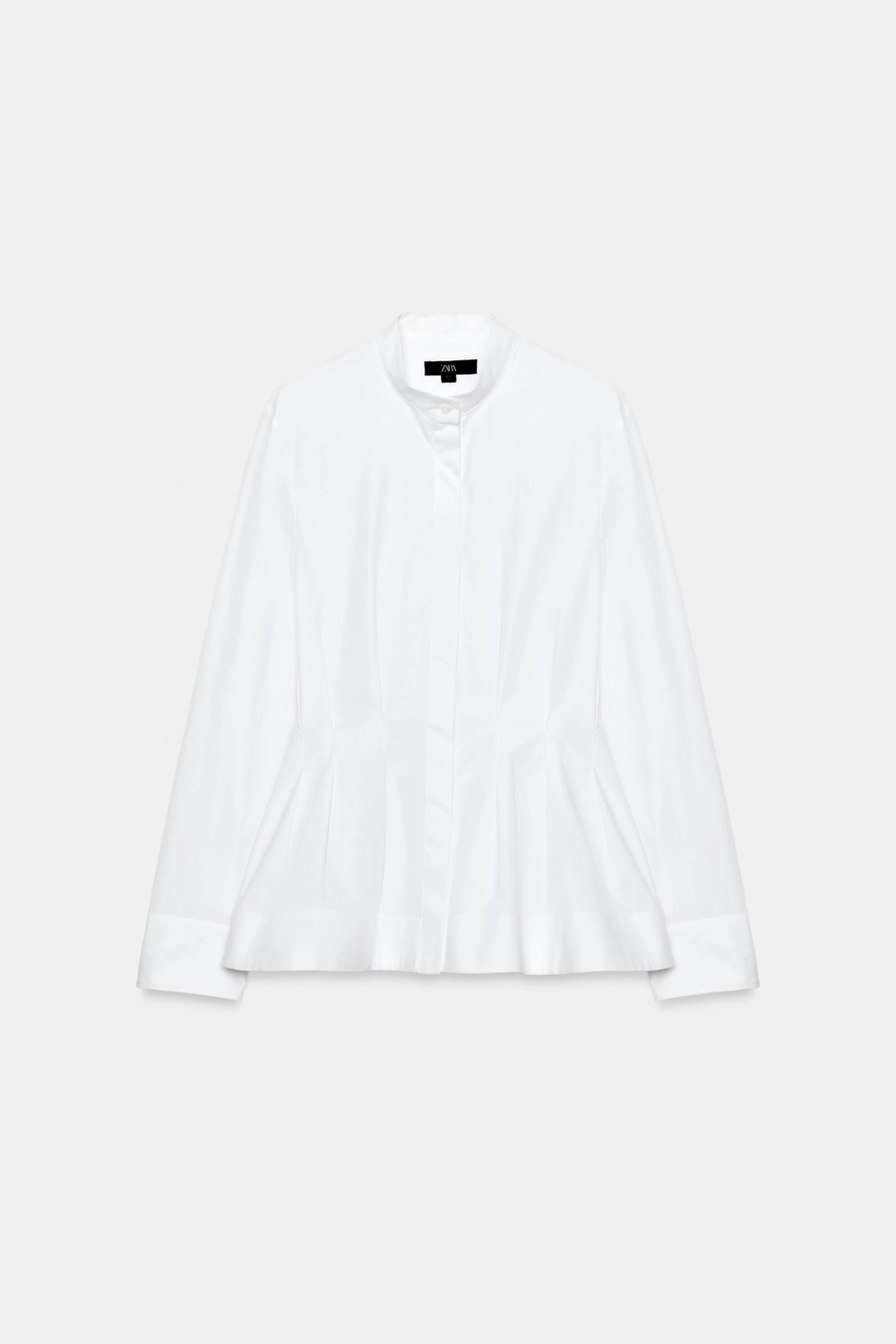 РУБАШКА СО СКЛАДКАМИ — ZW COLLECTION — ZARA