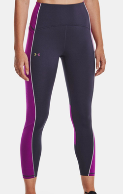 Легинсы Under Armour Women's UA RUSH No-Slip Waistband Ankle — tempered steel/strobe