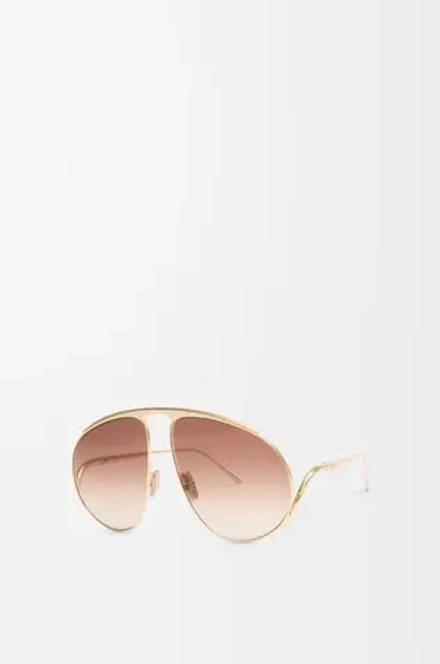 Loewe Солнцезащитные очки Hillock, коричневый меланж