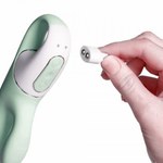Вибратор-кролик Satisfyer Air Pump Bunny 5+, мятный