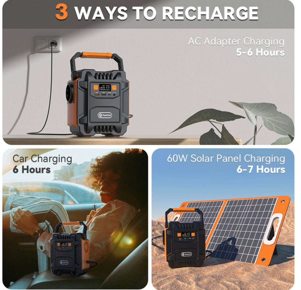 Электростанция портативная 230В 200/400Вт 172,8WH 48000 mAh Flashfish A201