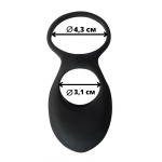 Эрекционное виброкольцо 3,1см и 4,3см Lola Games Pure Passion Daydream Black 1303-01lola