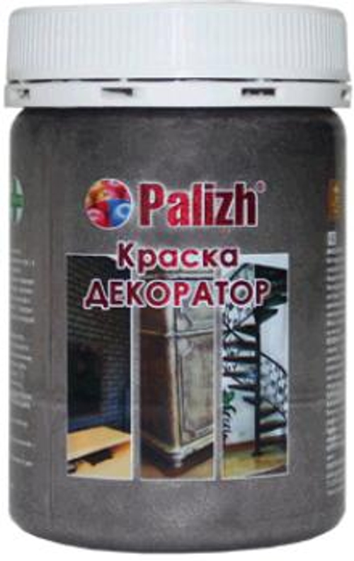 Краска-колер Декоратор акрил. универ. ''Palizh''  № 182  темное серебро металлик  0,25кг