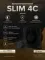 Вентилятор накладной SLIM D100 обр.клапан черный глянцевый DICITI