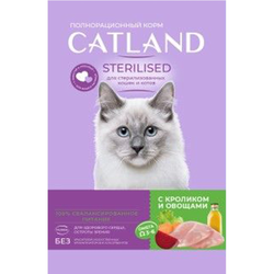 Сухой корм TM Catland для кошек и котов с кроликом и овощами 350 гр