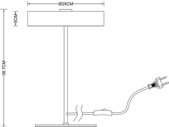 Настольная лампа Arte Lamp Elnath A5038LT-3BK