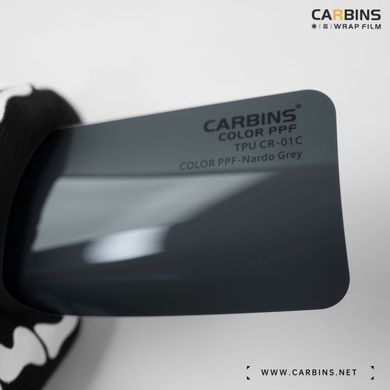 Carbins Color PPF Nardo Grey CR 01C серая цветная полиуретановая защитная антигравийная пленка