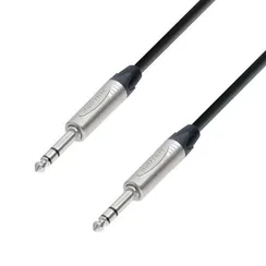 Adam Hall K5BVV0300 - кабель аудио NEUTRIK TRS 6.3 mm stereo - TRS 6.3 mm stereo, 2 x 0.22 мм2, 3.0