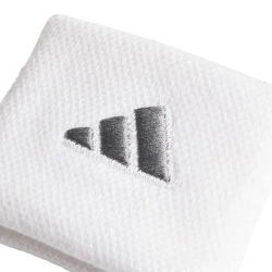 Теннисные напульсники Adidas Short Wristband (OSFM) 2P - white/iron metallic