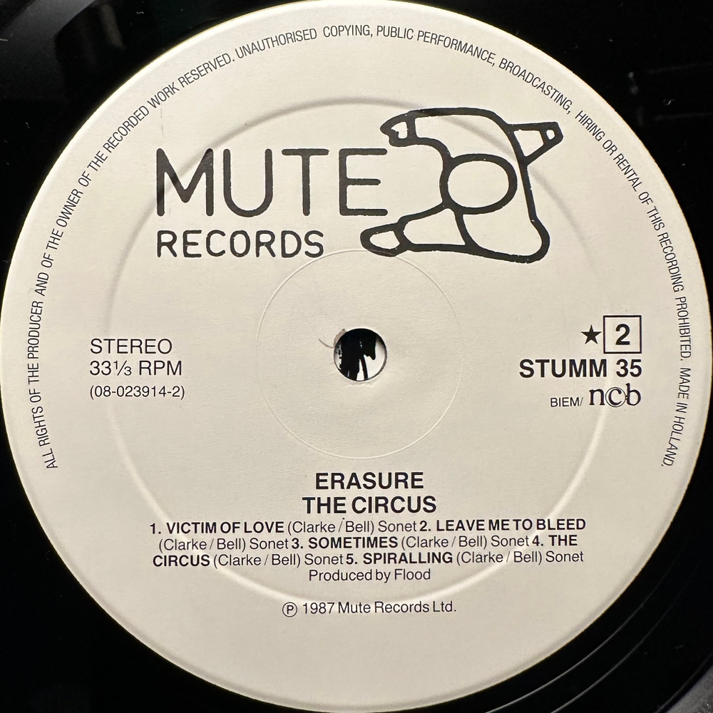 Erasure - The Circus (Голландия 1987г.)
