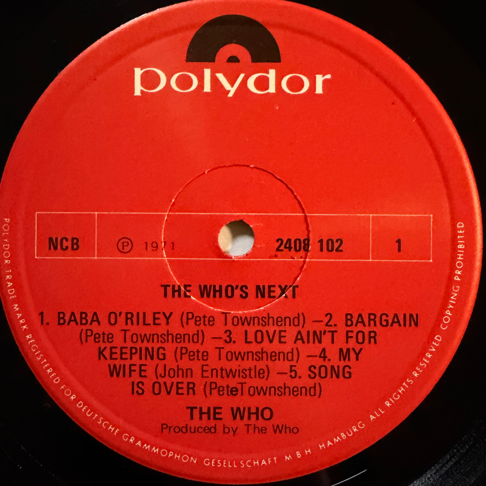 The Who – Who's Next (Скандинавия 1974г.)
