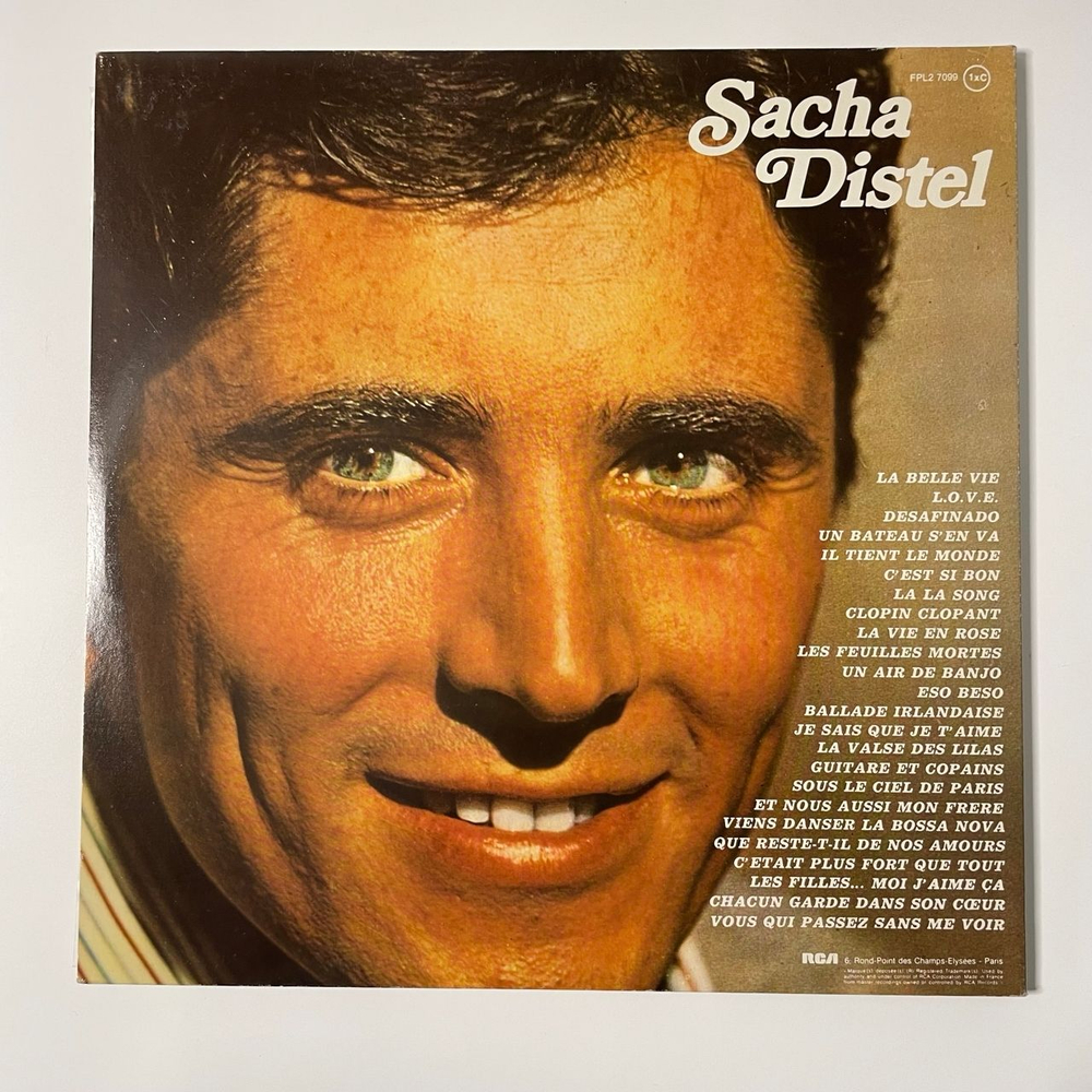 Винтажная виниловая пластинка LP Sacha Distel (Франция 1975)
