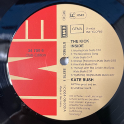 Винтажная виниловая пластинка LP Kate Bush, The Kick Inside (Германия 1978)