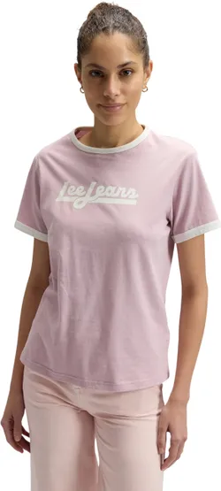 Футболка женская LEE RINGER TEE SOFT MAUVE