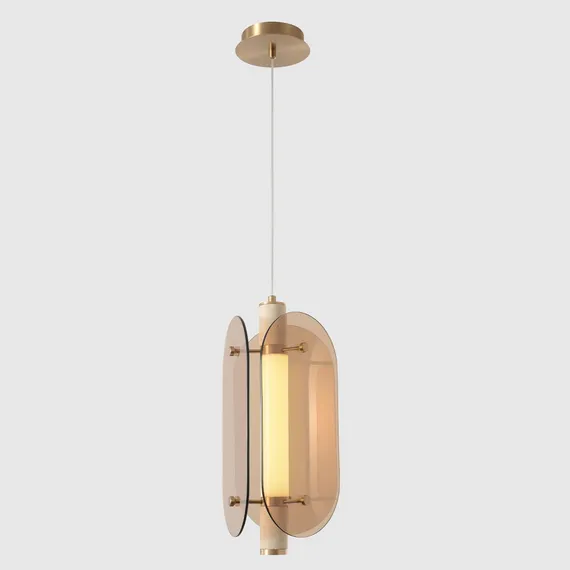 Подвесной светильник Amarillo AMARILLO SP18W LED BRASS Crystal Lux