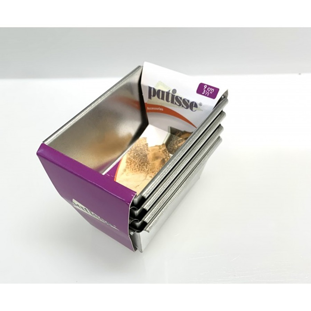 Набор мини-форм для выпечки из 4 штук Patisse Basic 9х6х4.5 см