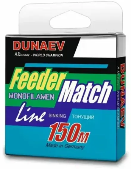 Леска Dunaev Feeder-Match Sinking Black 0.30мм 150м