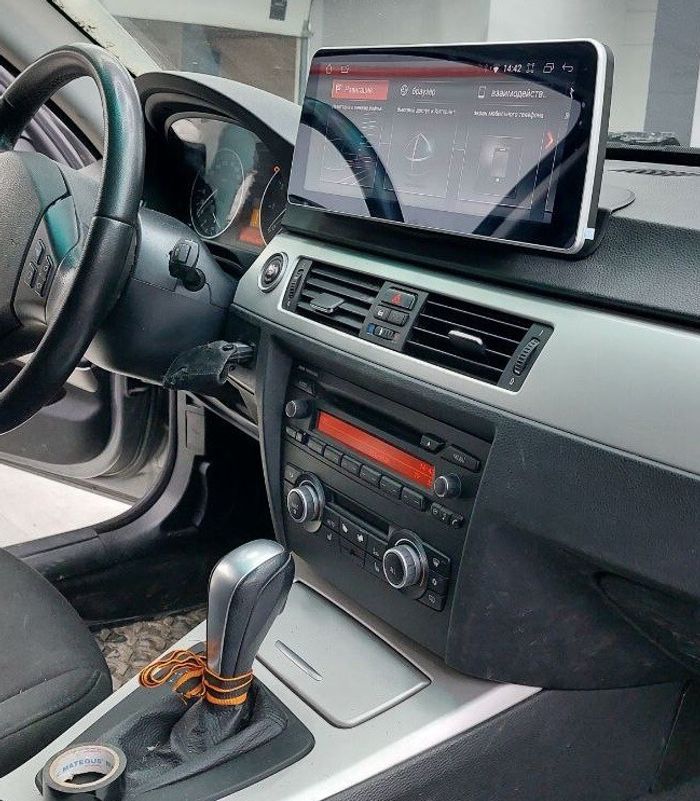 Магнитола для BMW 3-серия E90 2005-2012 (без штатного экрана) - RDL-1273 монитор 12.3" на Android 13, Быстрая, CarPlay, 4G SIM-слот