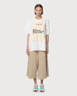 MM6 MAISON MARGIELA ФУТБОЛКА ЖЕНСКАЯ БЕЛАЯ С АППЛИКАЦИЕЙ