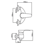 Смеситель для душа 40k MIXLINE МЛ03-07 (ML03-07)